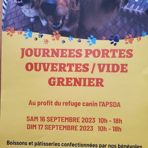Portes ouvertes - vide grenier (APSDA)